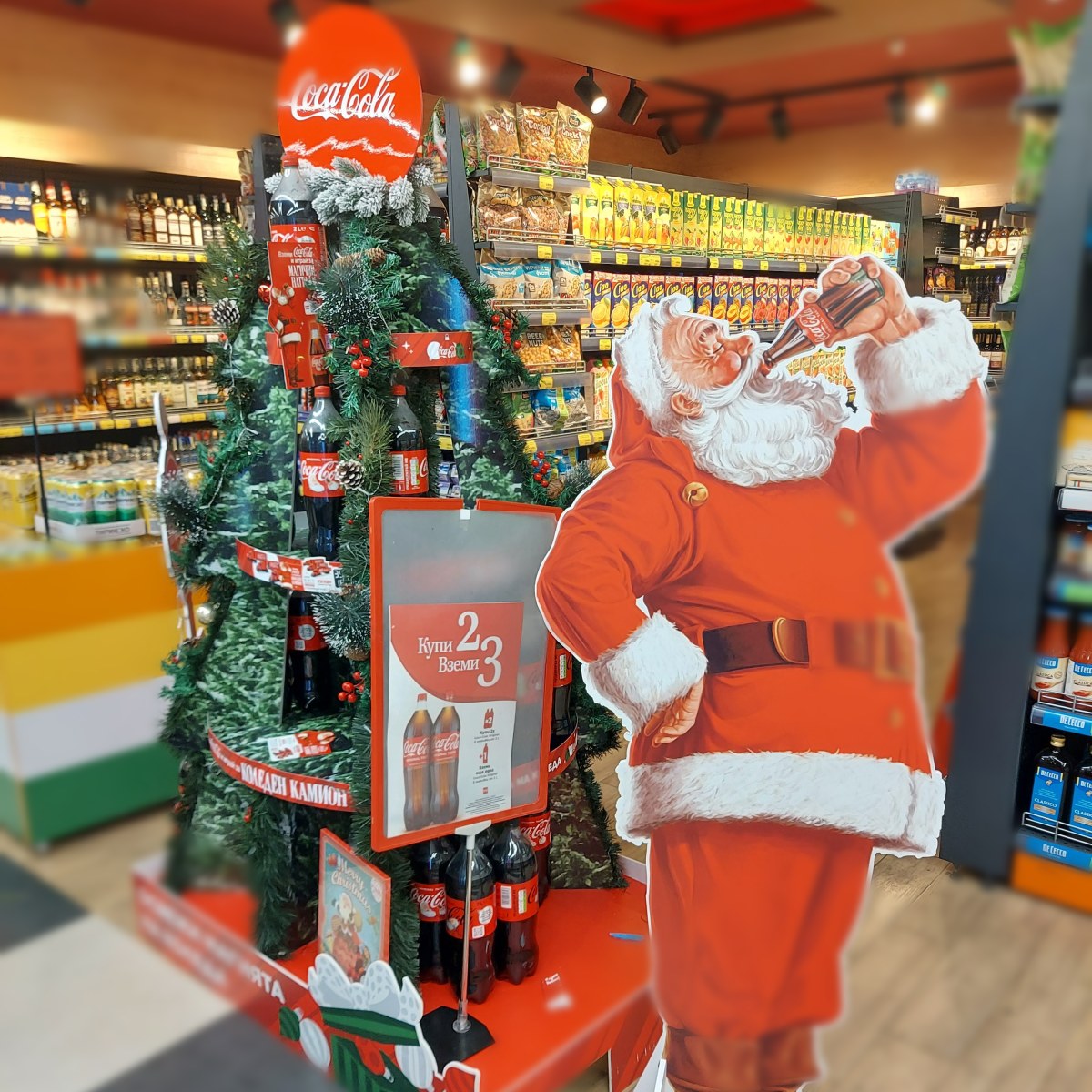 In-store display at Local Wine Shop