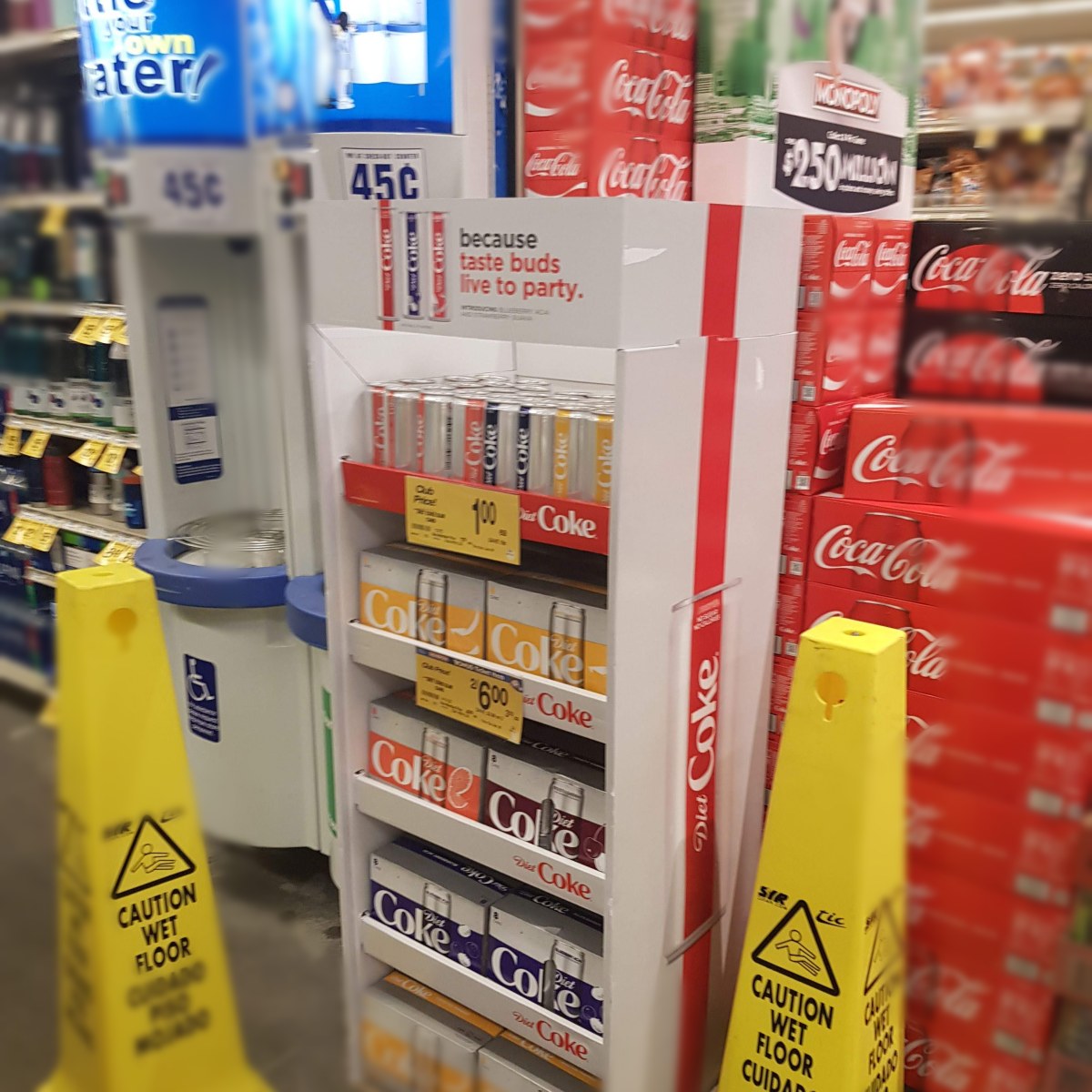 In-store display at SLGA