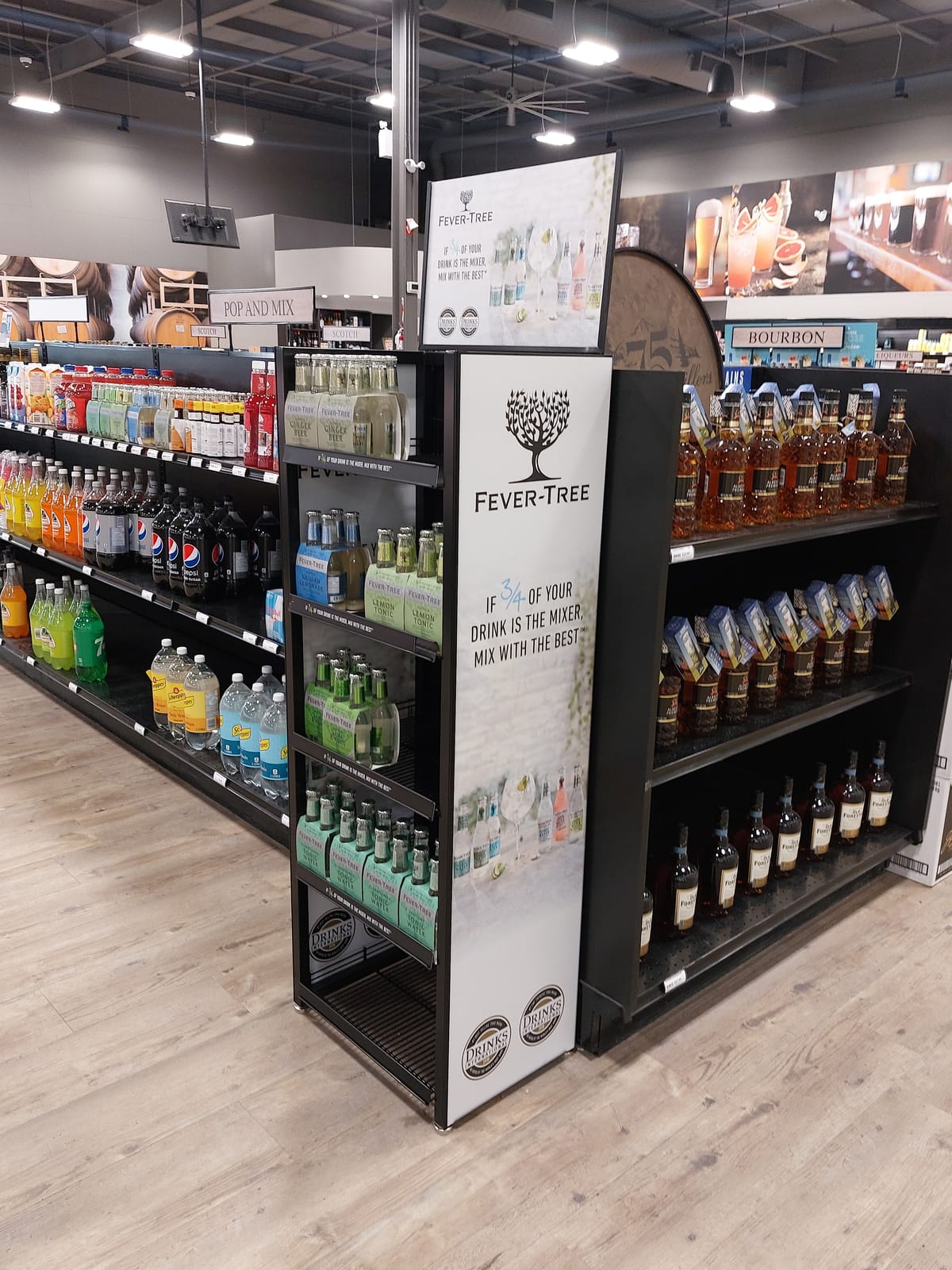 In-store display at Local Wine Shop