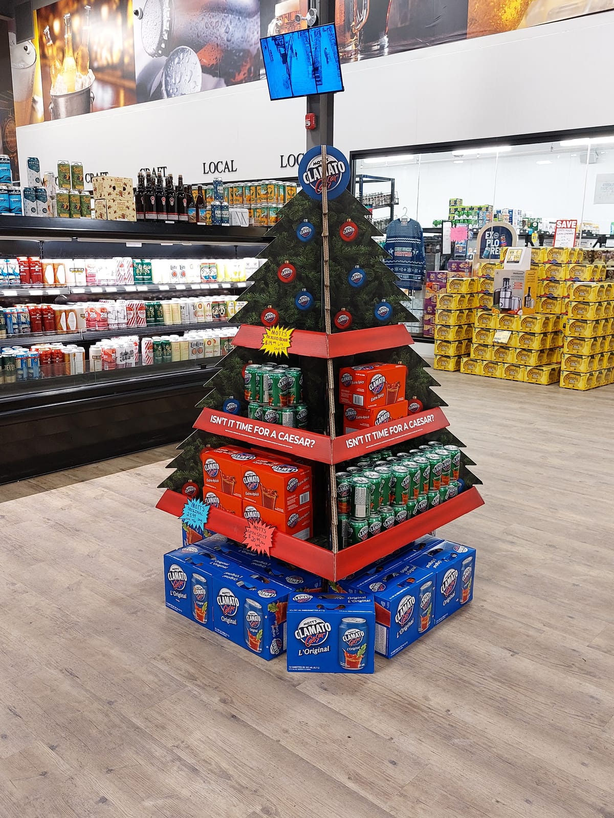 In-store display at Walmart