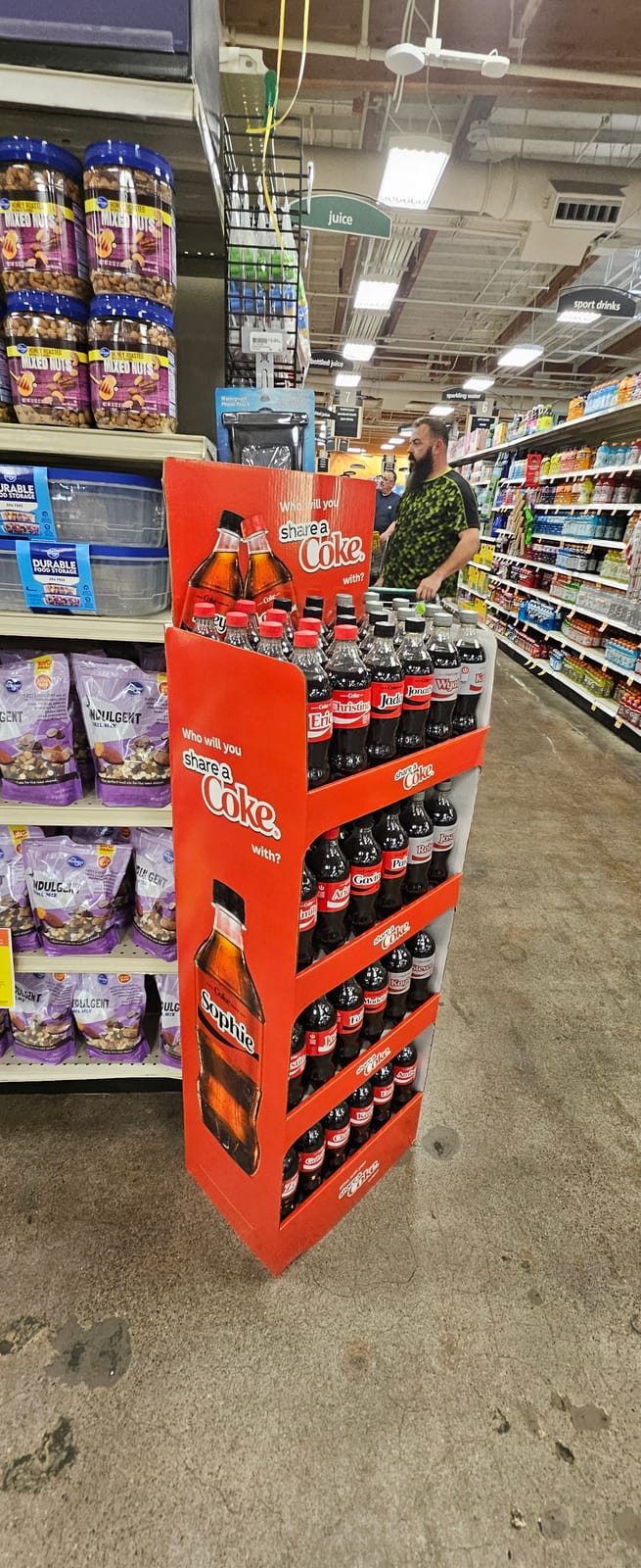 In-store display at Waitrose