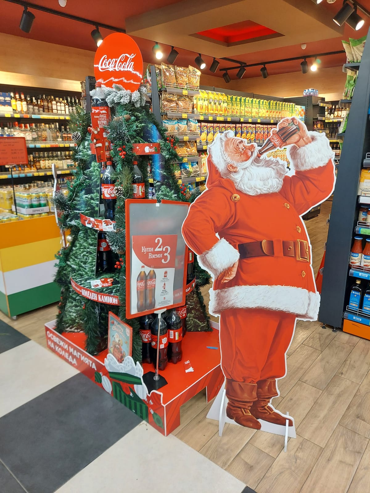 In-store display at Local Wine Shop