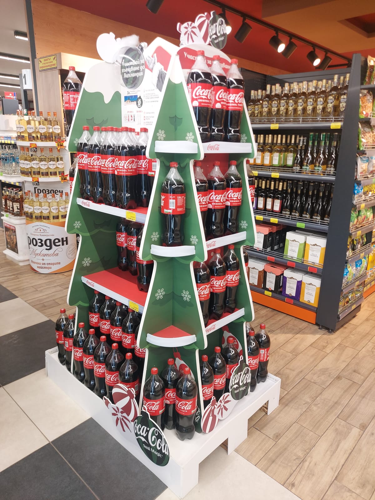 In-store display at Waitrose
