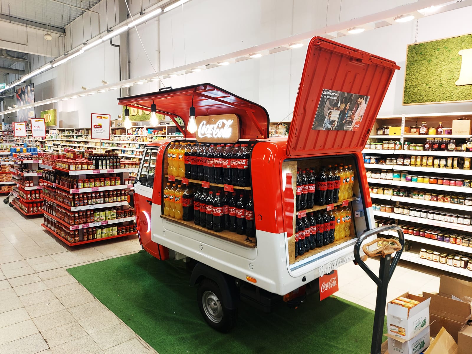 In-store display at SLGA
