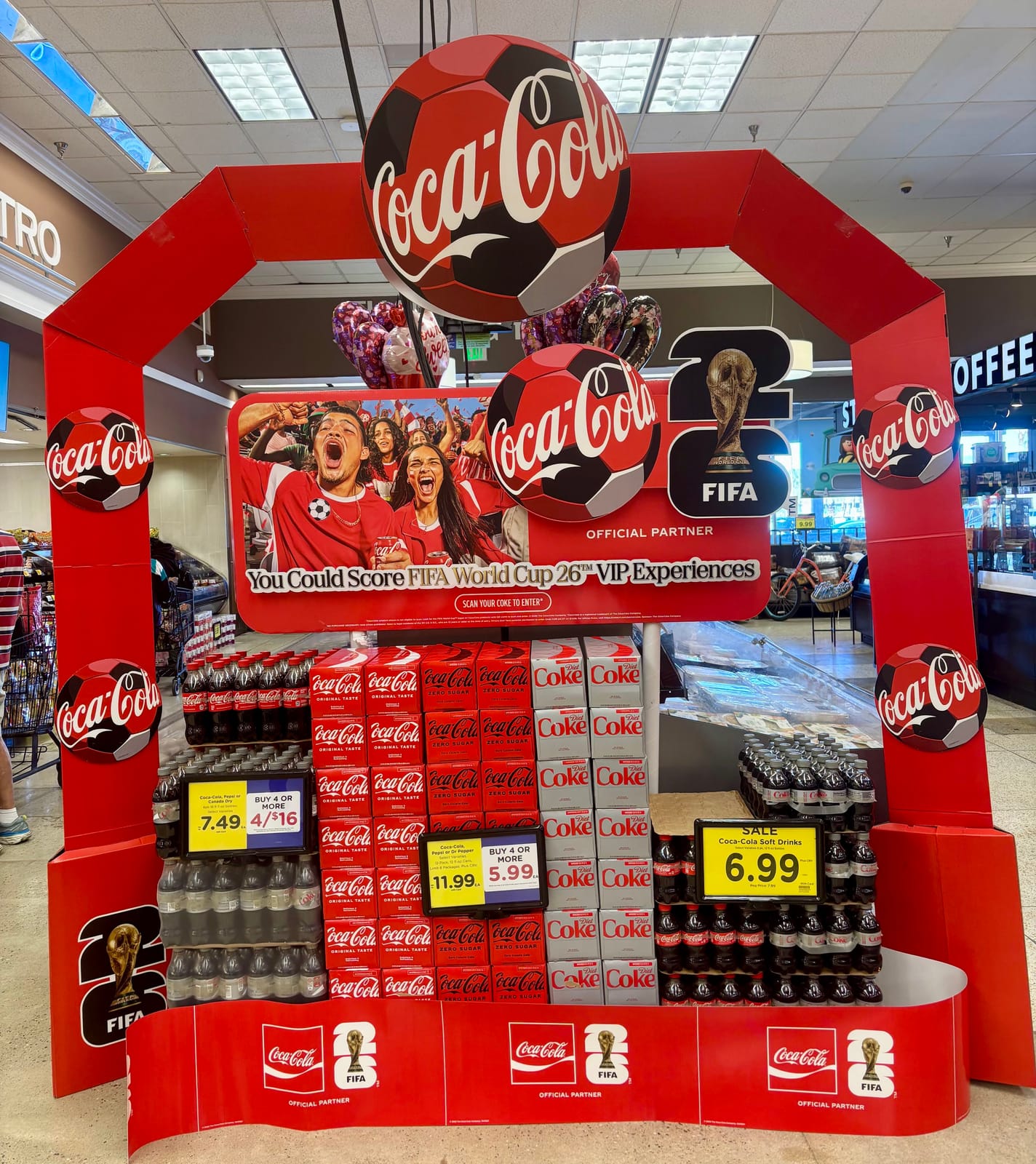 In-store display at Local Wine Shop