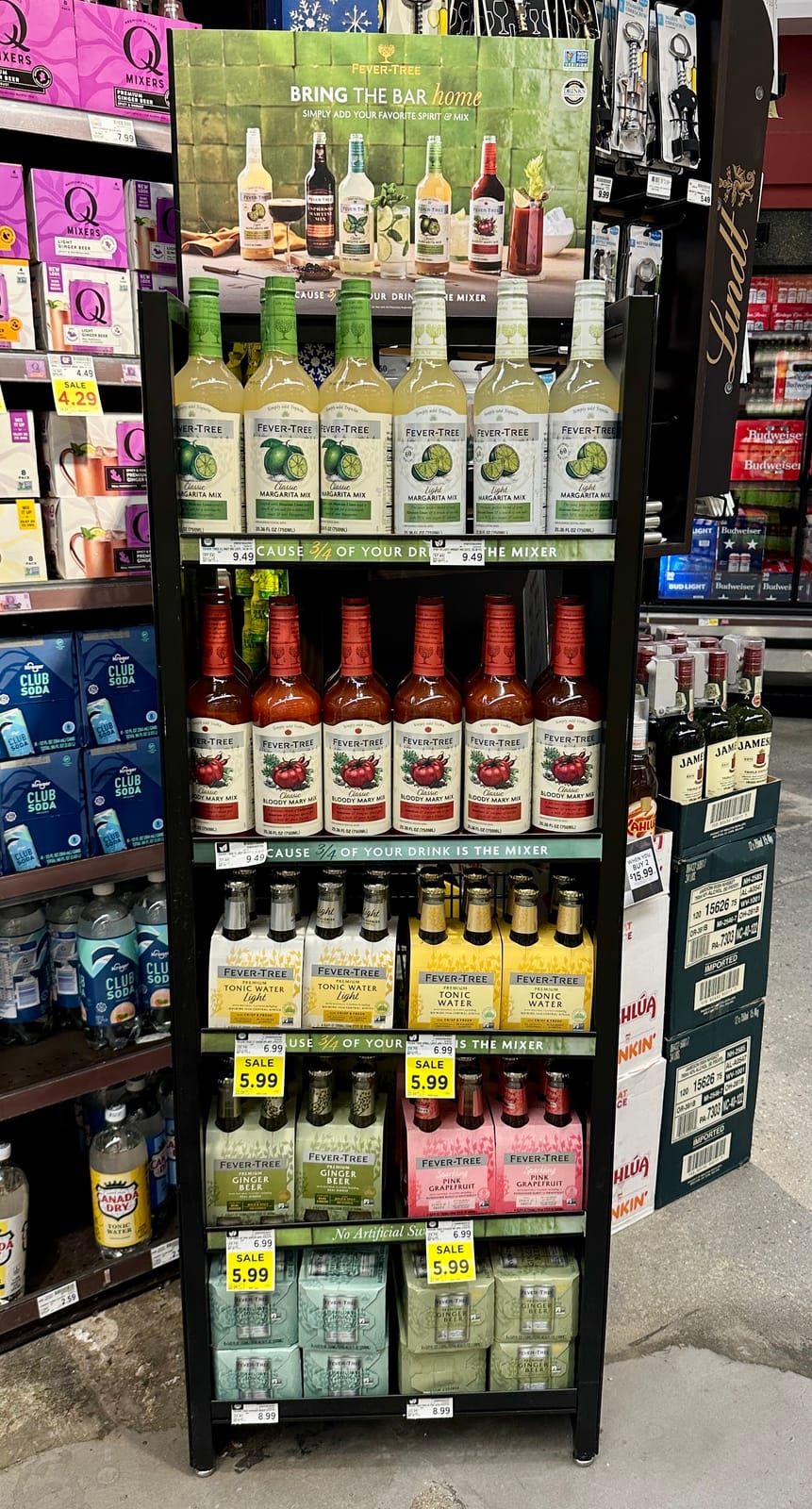 In-store display at Local Wine Shop