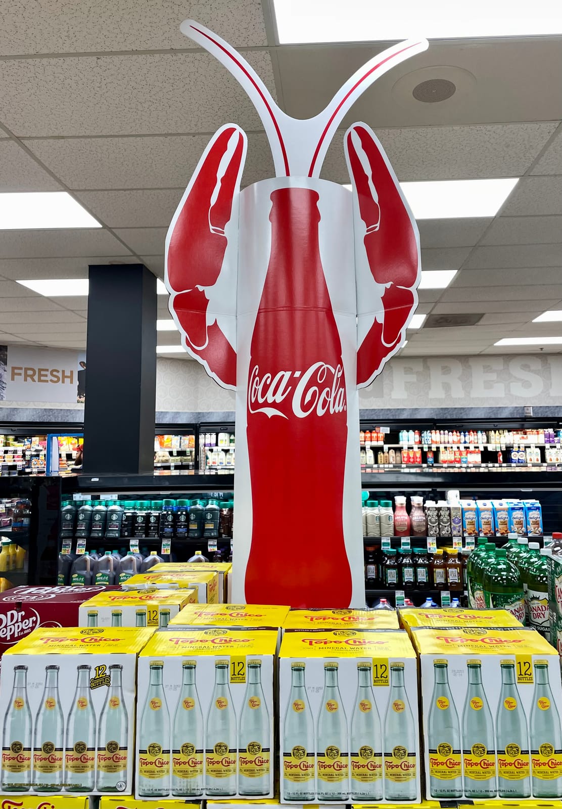 In-store display at Local Wine Shop