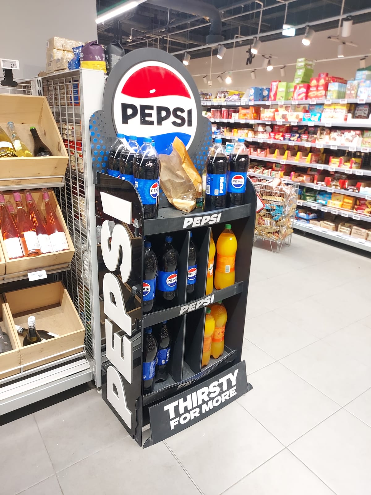 In-store display at Systembolaget