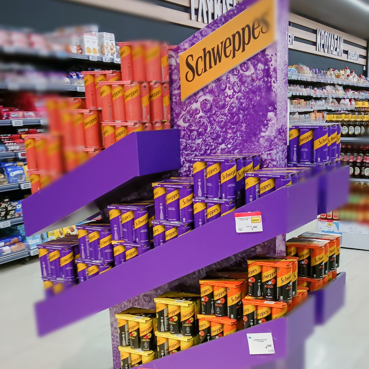 In-store display at Tesco Ireland