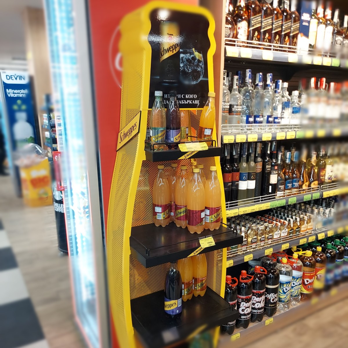 In-store display at Local Wine Shop