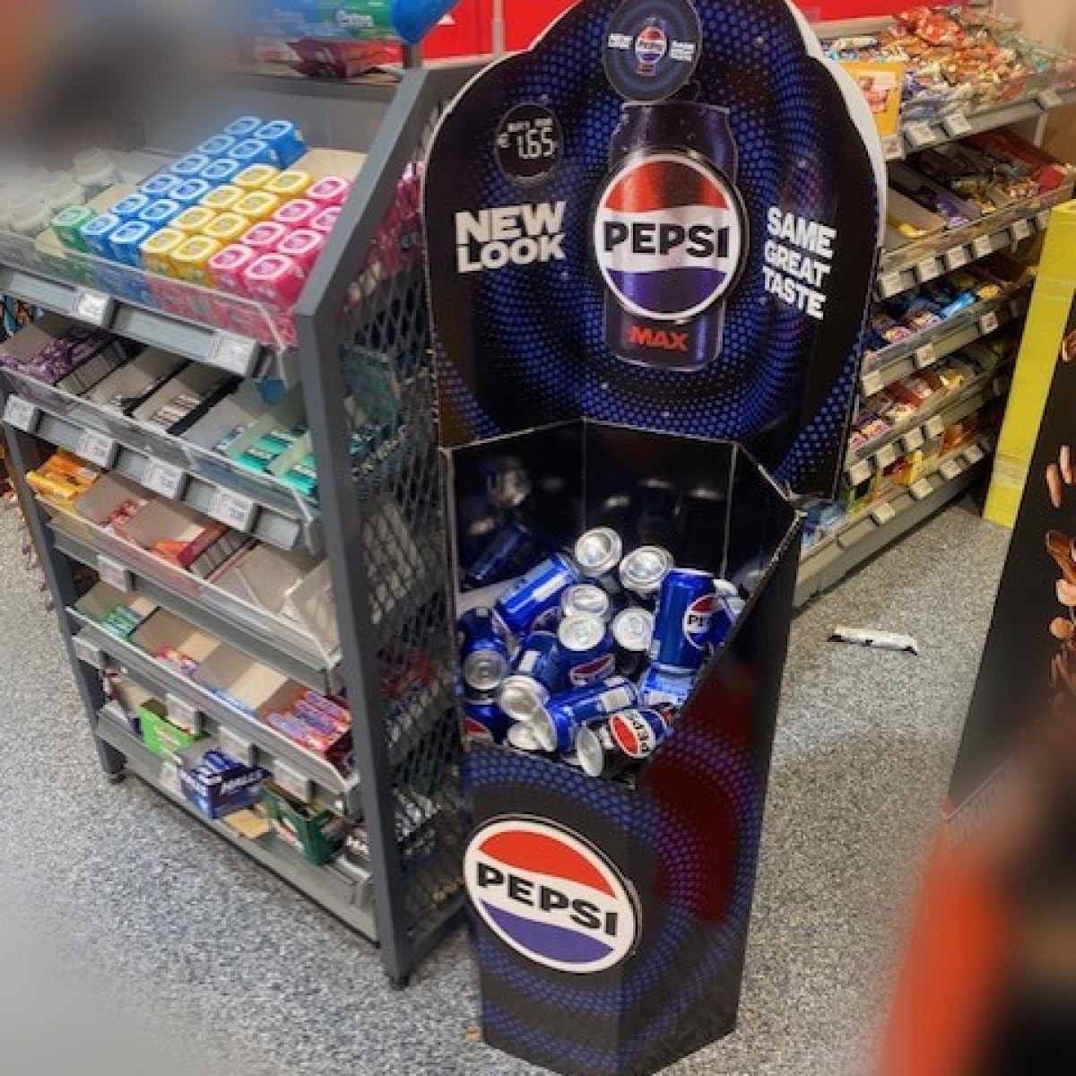 In-store display at Target